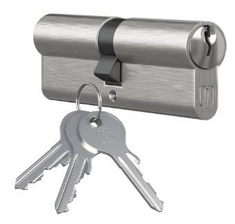 CILINDRO SERRATURA STANDARD NICKEL 3 CHIAVI