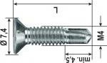 VITE AUTOFORANTE SK -H -ZB* M4x13 mm