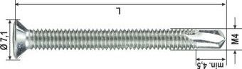 VITE AUTOFORANTE SK -H -ZB* M4x22 mm