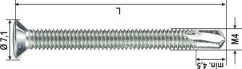 VITE AUTOFORANTE SK -H -ZB* M4x38 mm 800 H