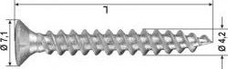 VITE PER FERRAMENTA SK -H -ZB* 4,2x19 mm 800 H