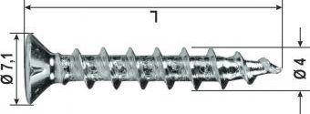 VITE PER FERRAMENTA 4.1x40 mm * T.LAC.BIANCA