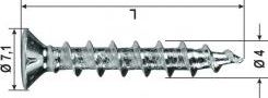 VITE FERR. SK -H -ZB* 4.1x13mm T.S.