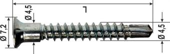 VITE SPECIALE ANTIEFFRAZIONE 4,5x32 mm