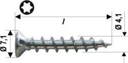 VITE PER FERRAMENTA TX SK -H -ZB* 4.1x40mm