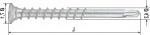 VITE CERNIERE AUTOFOR. SK -H -ZB 4,2x42.5 mm T.S. 