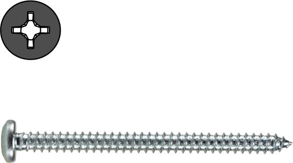 VITE AUTOFIL.  4.8x16 mm testa  verniciata RAL9010