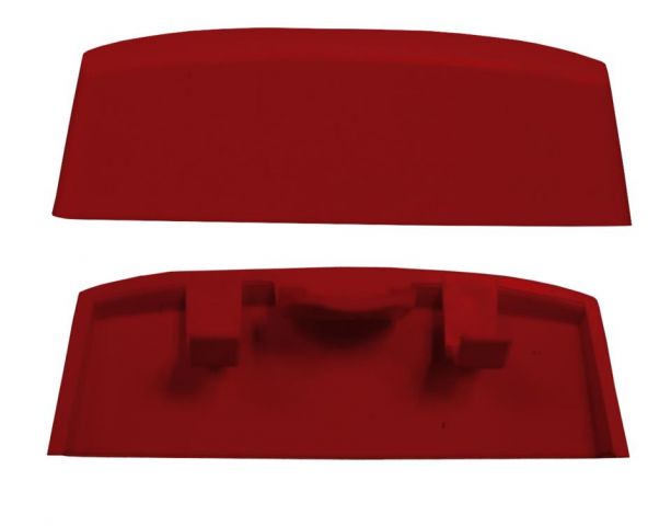 Copridrenaggio bordo forte, rosso simil RAL 3003